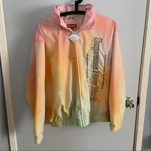 Supreme New York yellow gradient track jacket